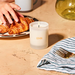 Lohn Scented Candle - FEU, Cardamom & Coconut, 7.5 Ounce/50 Hours