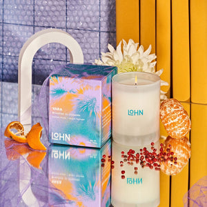 Lohn Scented Candle - VARA, Geranium & Tobacco, 7.5 Ounce/50 Hours