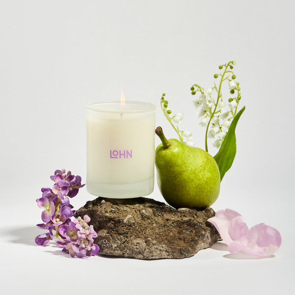 Lohn Scented Candle - BUD, Lilac & Pear, 7.5 Ounce/50 Hours