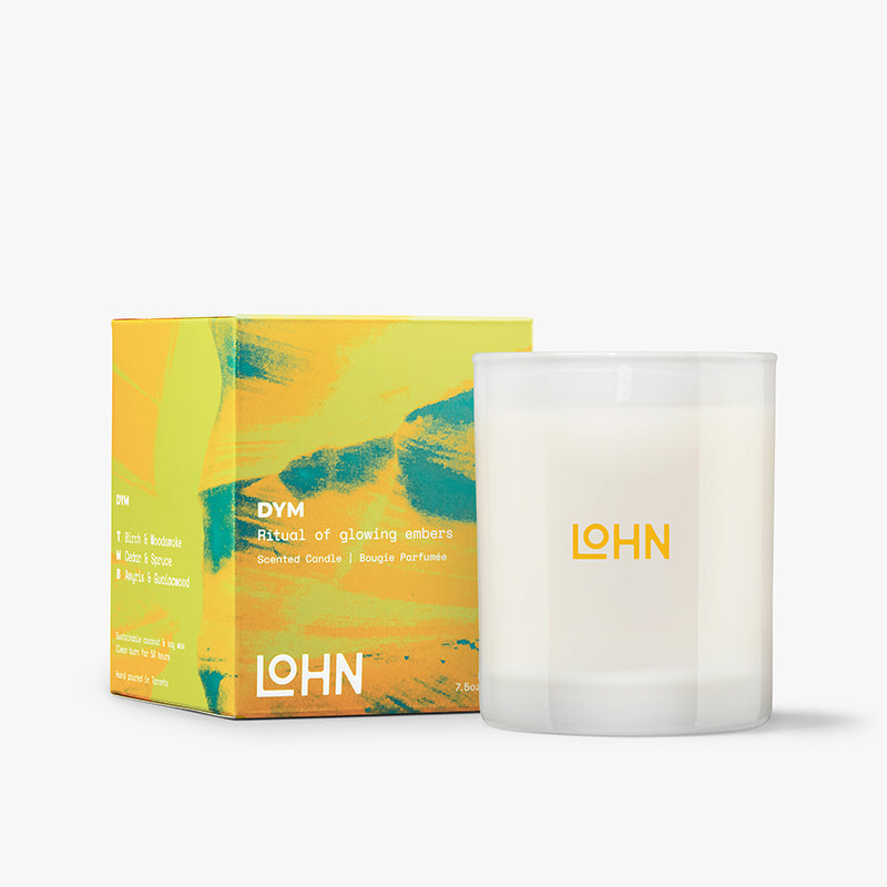 Lohn Scented Candle - DYM, Spruce & Woodsmoke, 7.5 Ounce/50 Hours