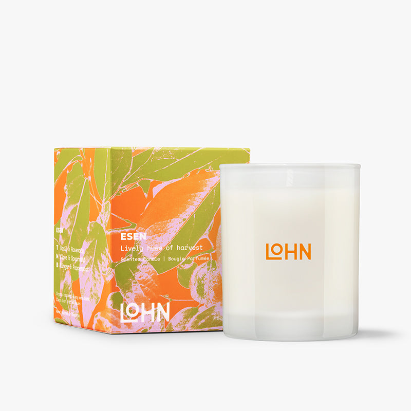 Lohn Scented Candle - ESEN, Basil & Mint, 7.5 Ounce/50 Hours