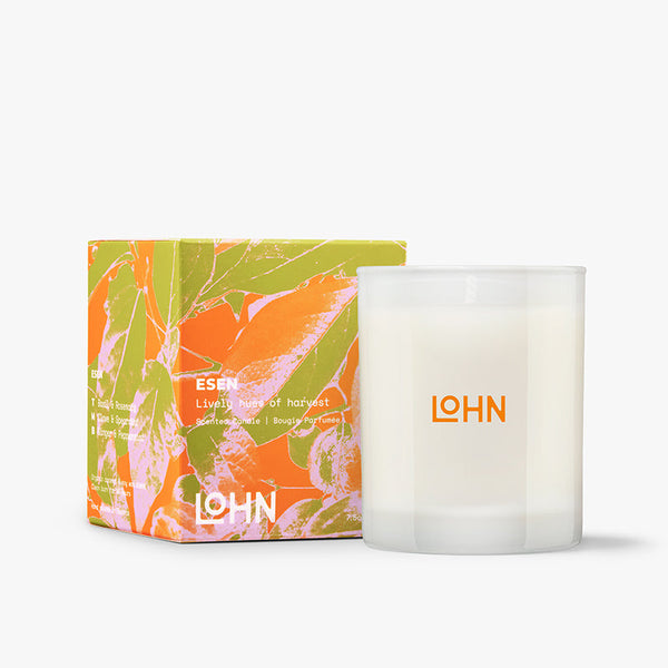 Lohn Scented Candle - ESEN, Basil & Mint, 7.5 Ounce/50 Hours