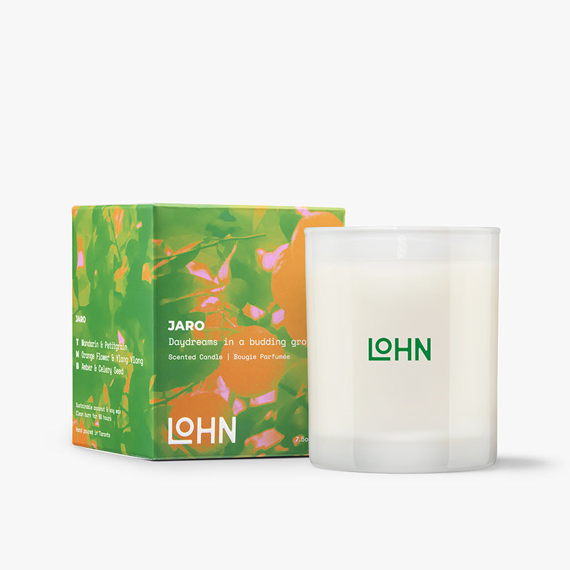 Lohn Scented Candle - JARO,Mandarin & Petitgrain, 7.5 Ounce/50 Hours