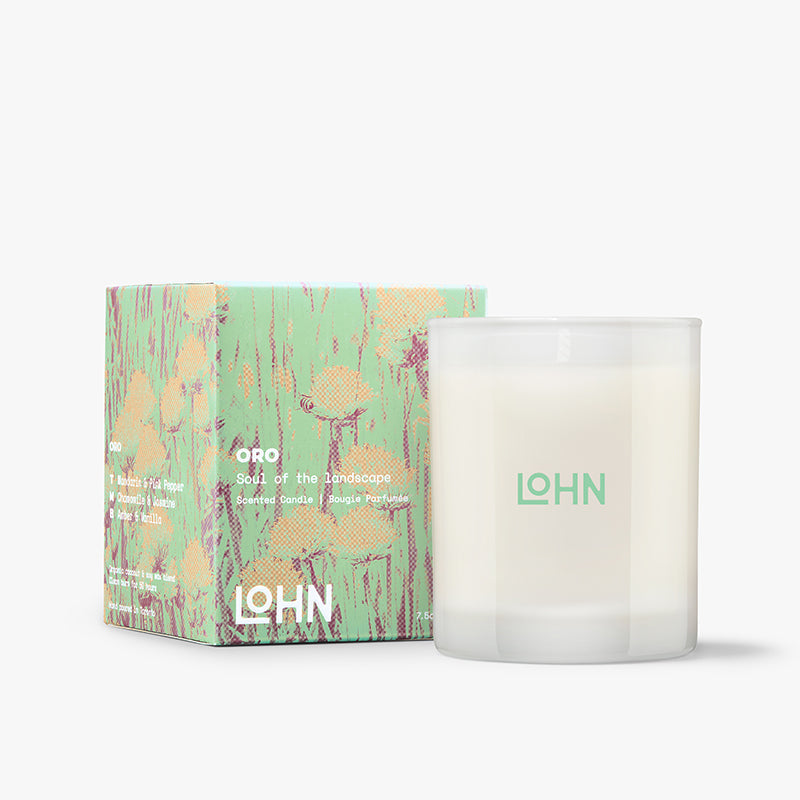 Lohn Scented Candle - ORO, Jasmine & Pink Pepper, 7.5 Ounce/50 Hours