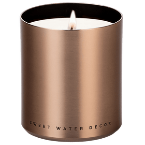 Hello Fall Soy Candle - Bronze Metal Aluminum Jar - 10 oz