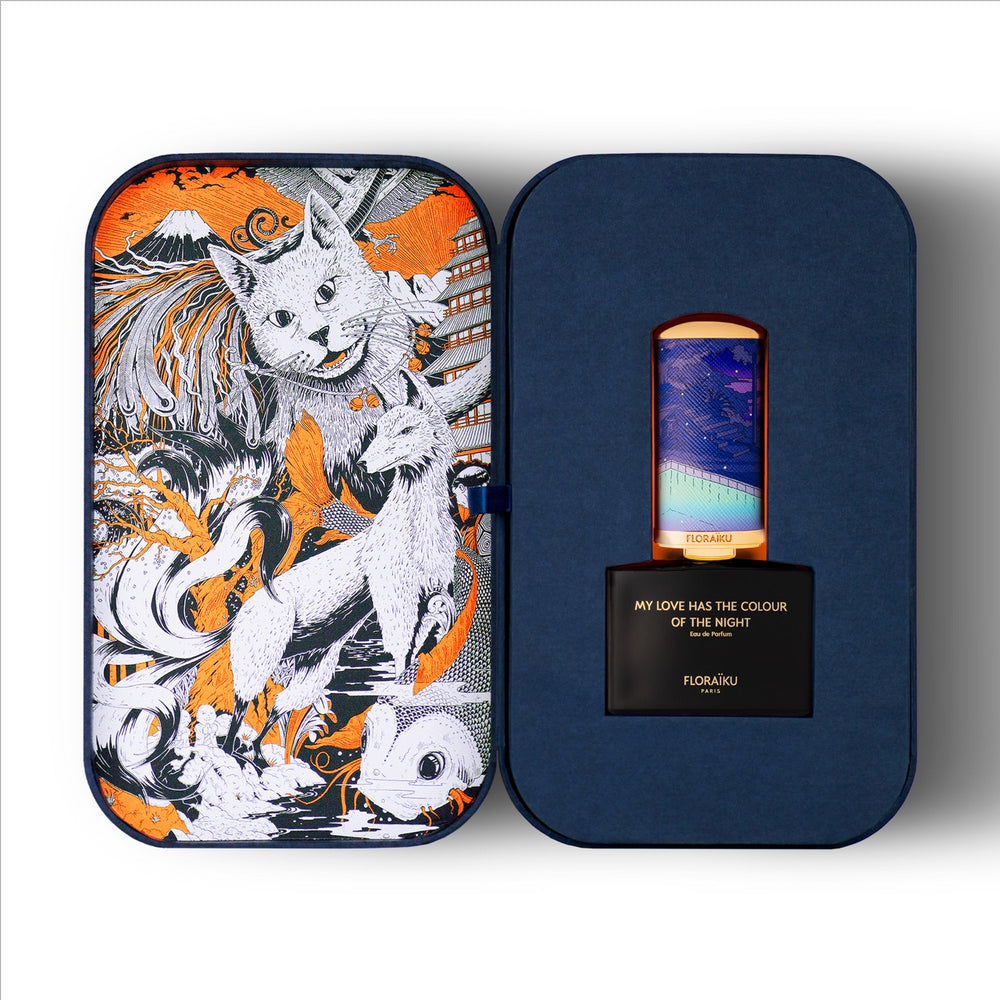 Floraiku Bento Box, MY LOVE HAS THE COLOUR OF THE NIGHT Eau de Parfum 50ml + 10ml with Travel Case