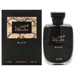 RASASI Hawas Black EDP 100ml For Men | Long Lasting Woody Spicy Men's Fragrance