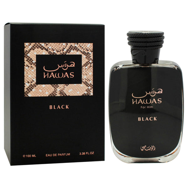 RASASI Hawas Black EDP 100ml For Men | Long Lasting Woody Spicy Men's Fragrance