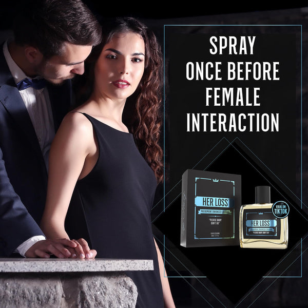 Her Loss Pheromone Cologne For Men - Bold, Long-Lasting Fragrance with Amber, Spice & Dark Woods – Premium Eau De Cologne Spray for Men