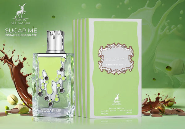 Maison Alhambra Sugar Me Pistachio Chocolate Eau de Parfum Spray Unsex Perfume, 100 ml