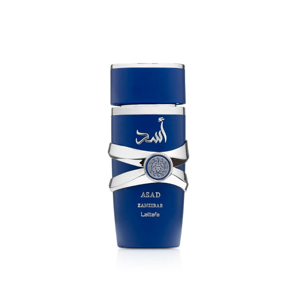 Lattafa Asad Zanzibar - Fresh, Spicy, Vanilla, Coconut - Eau de Parfum Long-Lasting Fragrance for Men, 3.40 Ounce / 100 ml