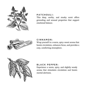 Moonglow - Signature Candle (Patchouli + Cinnamon + Black Pepper)