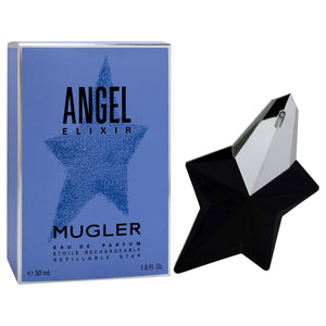 Mugler Angel Elixir Eau de Parfum Refillable Spray for Women, 1.6 oz
