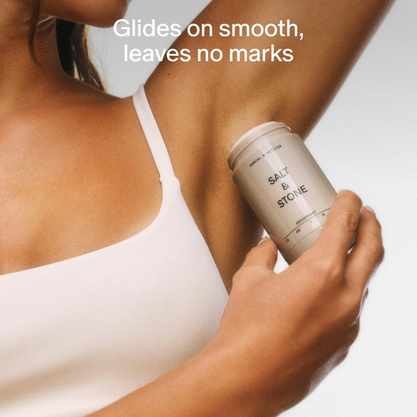 Salt & Stone Aluminum Free Deodorant | Extra Strength 48 Hour Protection for Women & Men | Made with Seaweed Extracts, Niacinamide & Prebiotics | Neroli & Basil