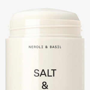 Salt & Stone Aluminum Free Deodorant | Extra Strength 48 Hour Protection for Women & Men | Made with Seaweed Extracts, Niacinamide & Prebiotics | Neroli & Basil