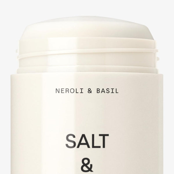 Salt & Stone Aluminum Free Deodorant | Extra Strength 48 Hour Protection for Women & Men | Made with Seaweed Extracts, Niacinamide & Prebiotics | Neroli & Basil