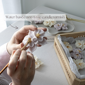 Orchid-Shaped Mini Candles | Floral Party Favor Candles