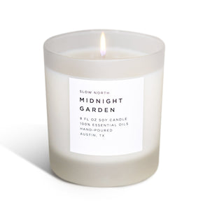Midnight Garden - Signature Soy Candle – Lavender, Rosemary & Geranium