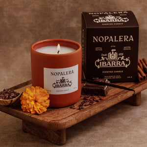 Nopalera, Chocolate Ibarra Candle Scent Candle, 8.5 Ounce