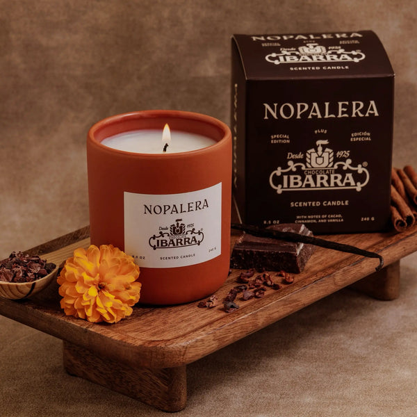 Nopalera, Chocolate Ibarra Candle Scent Candle, 8.5 Ounce