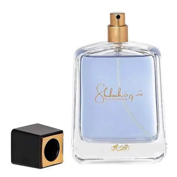 Rasasi Shuhrah Pour Homme, a premium, niche woody fragrance for men.