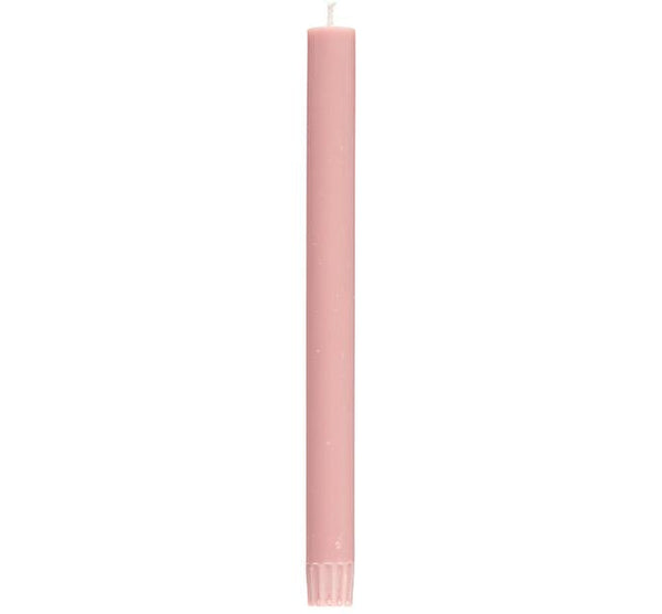 British Colour Standard 25cm / 10'' H Old Rose Eco Dinner Candles, Gift Box of 6