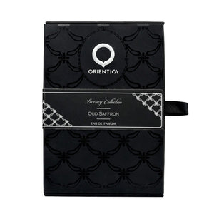 Orientica Luxury Collection Oud Saffron Eau De Parfum - Oriental, Vanilla, Saffron, Woody, Patchouli, Musk, Agar Wood - Arabic Perfume for Men & Women