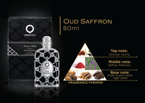 Orientica Luxury Collection Oud Saffron Eau De Parfum - Oriental, Vanilla, Saffron, Woody, Patchouli, Musk, Agar Wood - Arabic Perfume for Men & Women