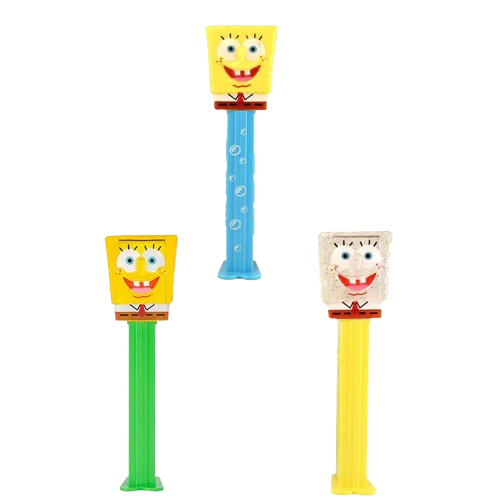 PEZ (NICKELODEON) SpongeBob SquarePants Collectable Candy Dispenser Blister Pack