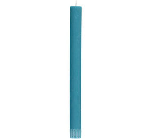 British Colour Standard 25cm / 10'' H Petrol Blue Eco Dinner Candles, Gift Box of 6