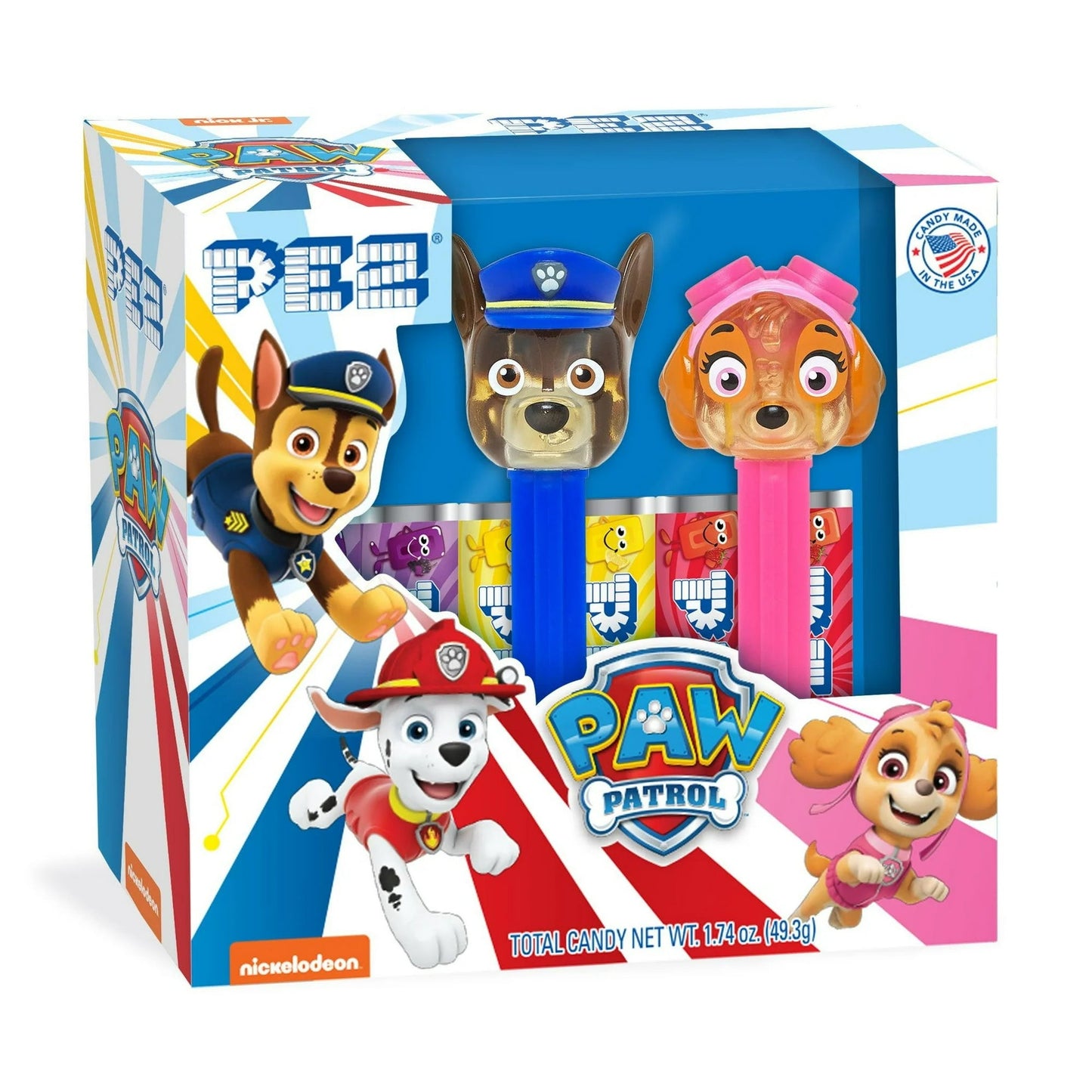 Pez Nickelodeon Gift Set - Includes 6 Individually Wrapped Rolls of Pez Candy Twin Pack