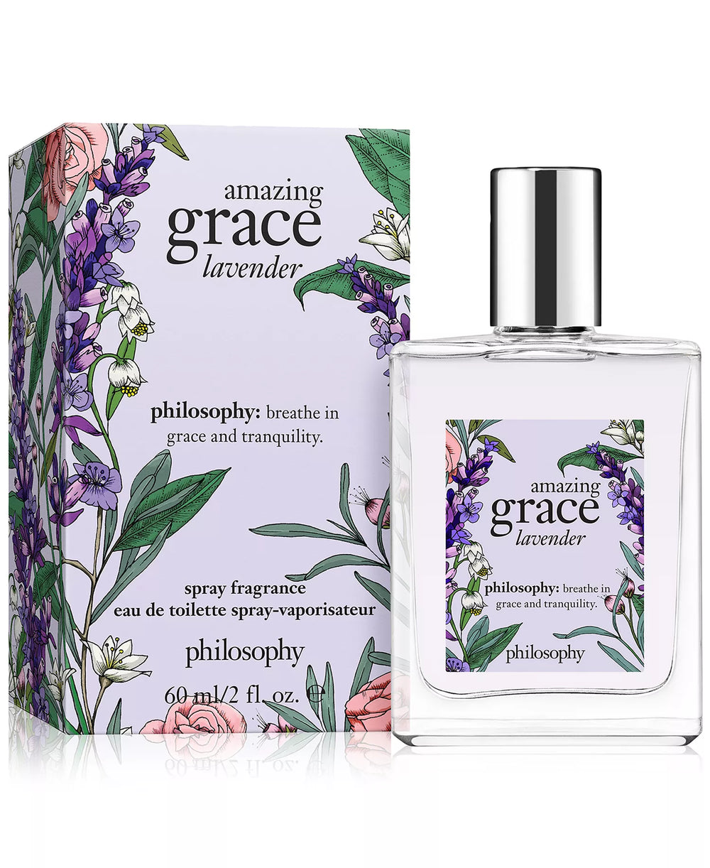 Philosophy Amazing Grace Lavender Eau de Toilette Spray for Women - 2 oz