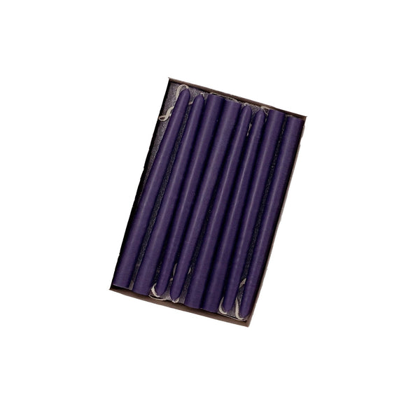 Mole Hollow Candles, 6" Tiny Unscented Taper Candle, Set of 24- Choose from 39 Colors!