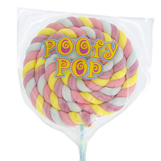 Poofy Pops Strawberry Marshmallow Lollipop Candy, 2.5 Ounce