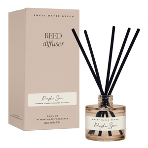 Pumpkin Spice Tinted Glass Jar Reed Diffuser
