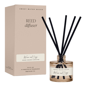 Warm and Cozy Tinted Glass Jar Reed Diffuser