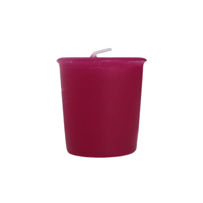 Mole Hollow Candles, Raspberry Scented Votive Candles, 18 Votives Box