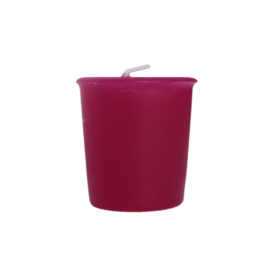 Mole Hollow Candles, Raspberry Scented Votive Candles, 18 Votives Box