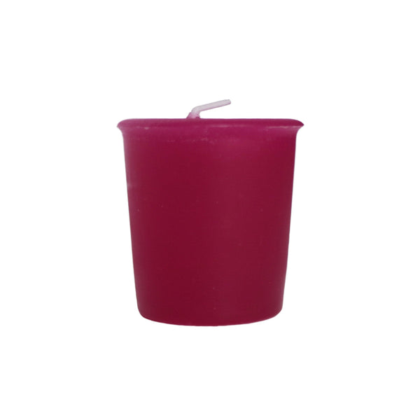 Mole Hollow Candles, Raspberry Scented Votive Candles, 18 Votives Box