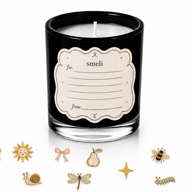 Smeli 9 Ounce Soy Wax Candle, Little Notes Candle