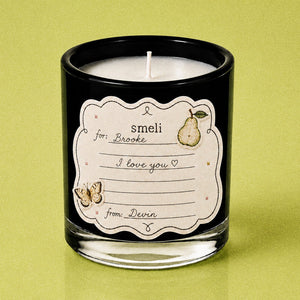 Smeli 9 Ounce Soy Wax Candle, Little Notes Candle