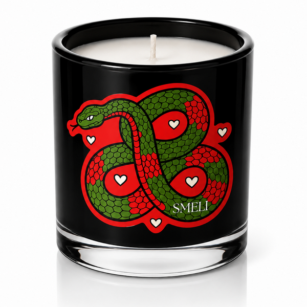 Smeli 9 Ounce Soy Wax Candle, Serpent Candle