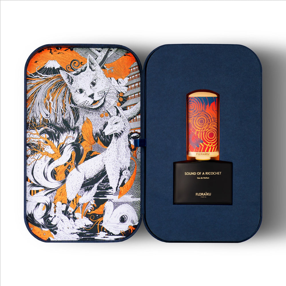 Floraiku Bento Box, SOUND OF A RICOCHET Eau de Parfum 50ml + 10ml with Travel Case