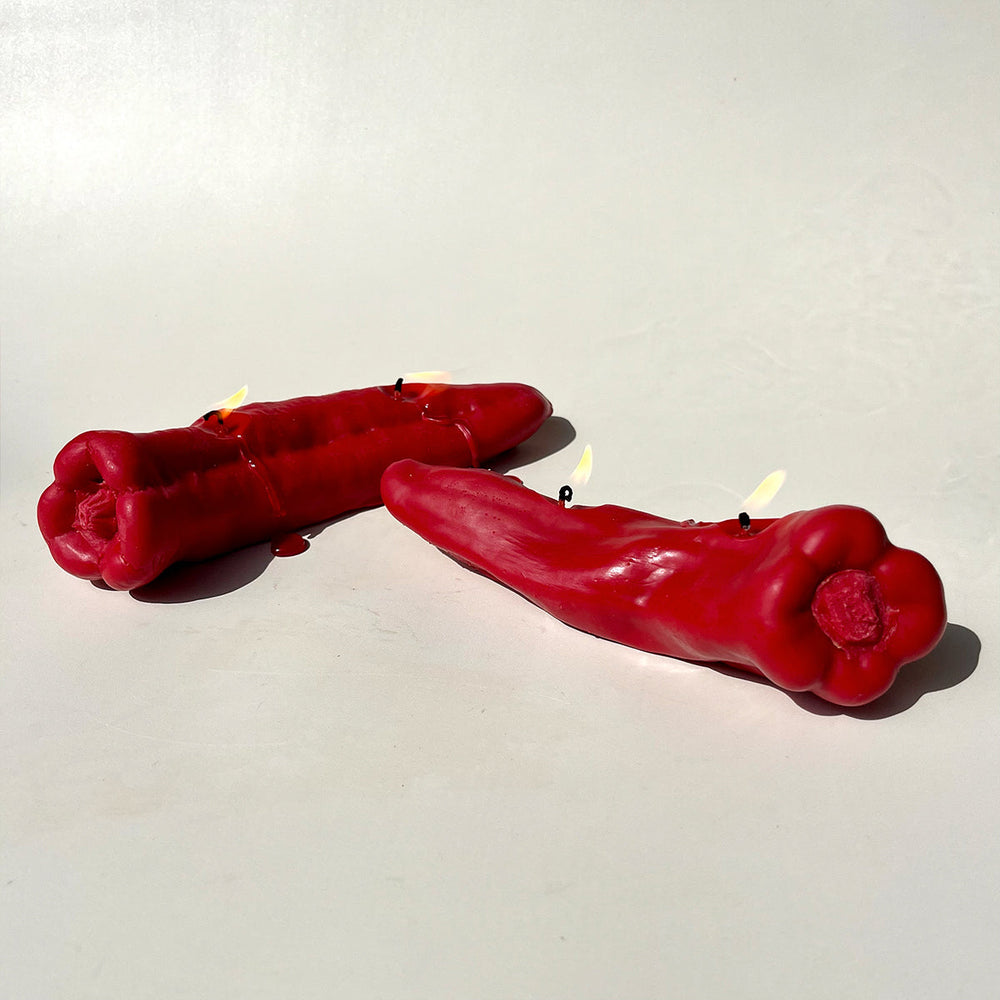 Chili Pepper Candle - Red