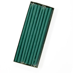 Mole Hollow Candles, 10" Tiny Unscented Taper Candle, Set of 24- Choose from 39 Colors!
