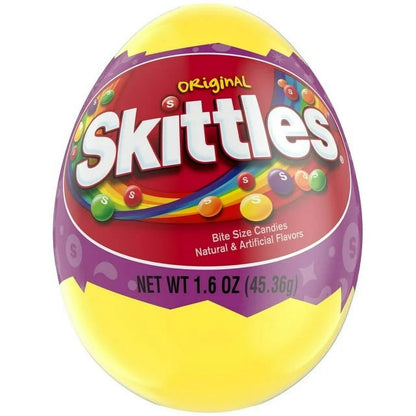 Skittles Original Easter Basket Gummy Candy, 1.6 Ounce Easter Egg - 12 Count Display Tray