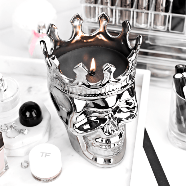 Silver Maximilien Skull in Thé Aroma