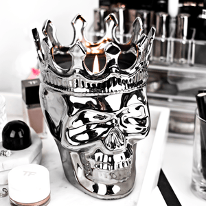 Silver Maximilien Skull in Thé Aroma