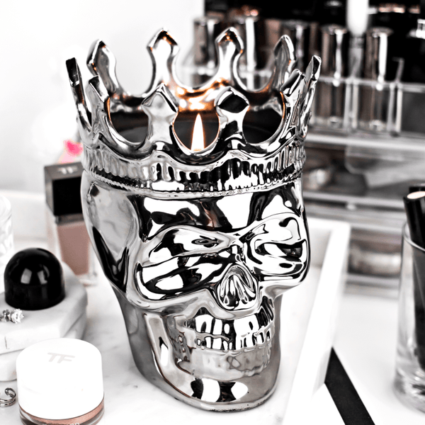 Silver Maximilien Skull in Thé Aroma