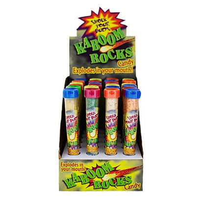 Squire Boone Kaboom Rocks Candy Test Tubes - 24 Count Display Box